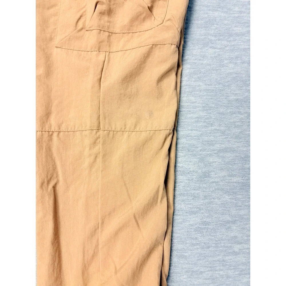 PacSun Relaxed Jogger Mens Small Tan Khak3i Cargo Pants Nylon Utility